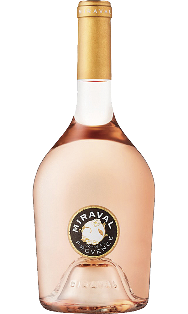 Miraval Rosé wine bottle from Provence with a gold and black label, perfect for celebrations in Mallorca